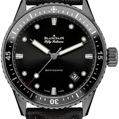 Blancpain Fifty Fathoms 5000-0130-B52A 43mm Ceramic Black