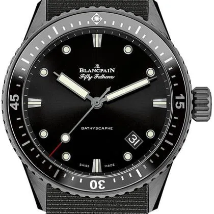 Blancpain Fifty Fathoms 5000-0130-NABA 43mm Ceramic Black