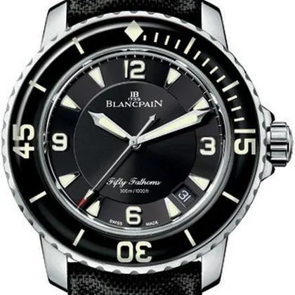 Blancpain Fifty Fathoms 5015-1130-52A 45mm Stainless steel Black