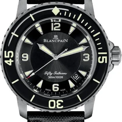 Blancpain Fifty Fathoms 5015-12B30-B52A 45mm Titanium Black