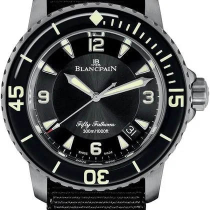 Blancpain Fifty Fathoms 5015-12B30-NABA 45mm Titanium Black