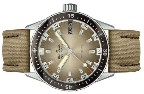 Blancpain Fifty Fathoms Bathyscaphe 5052-1146-E52A 43mm Stainless steel Beige