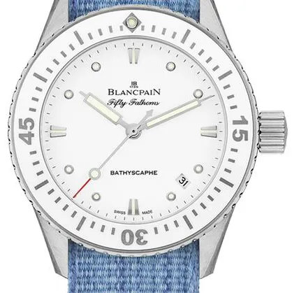 Blancpain Fifty Fathoms Bathyscaphe 5100-1127-NAJA 38mm Stainless steel White