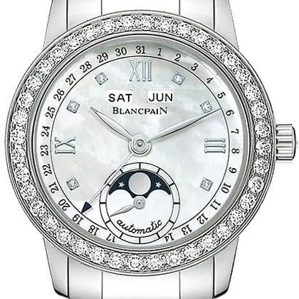 Blancpain Léman Moonphase 2360-4691A-71A 34mm Stainless steel White Mother of Pearl