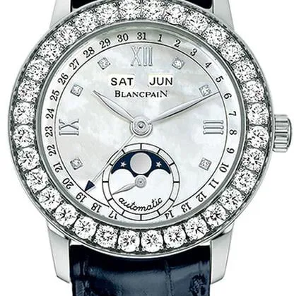 Blancpain Léman 2360-1991a-55b 34mm White gold Mother-of-pearl