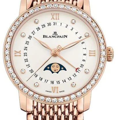 Blancpain Quantième Phases de Lune 6126 2987 MMB 33mm Rose gold White