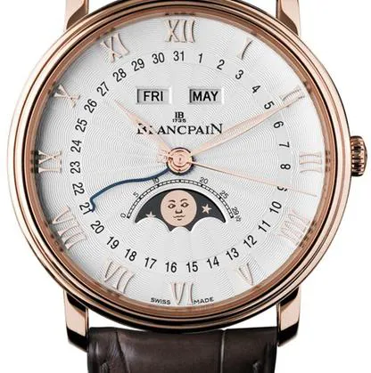 Blancpain Villeret 6664-3642-55B 40mm Rose gold White