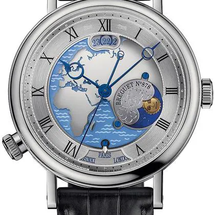 Breguet Classique 5717PT/EU/9ZU 43mm Platinum Blue and Artistic dial