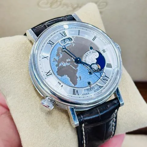 Breguet Classique 5717PT/US/9ZU 43mm Platinum Blue and Artistic dial