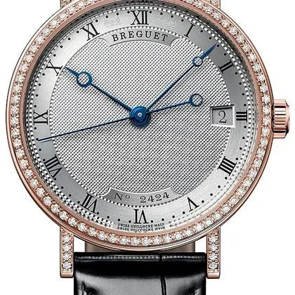 Breguet Classique 9068BR/12/976/DD00 33.5mm Rose gold Silver