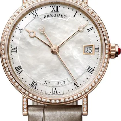 Breguet Classique 9068BR/52/976/DD00 33.5mm Rose gold White