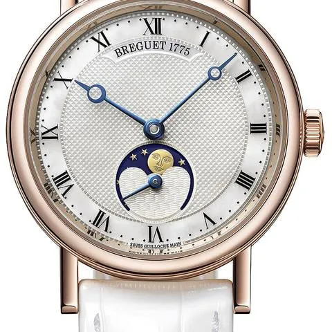 Breguet Classique 9087BR/52/964 30mm Rose gold White