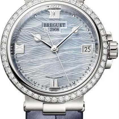 Breguet Marine 9518BB/V2/984/D000 34mm White gold Mother-of-pearl