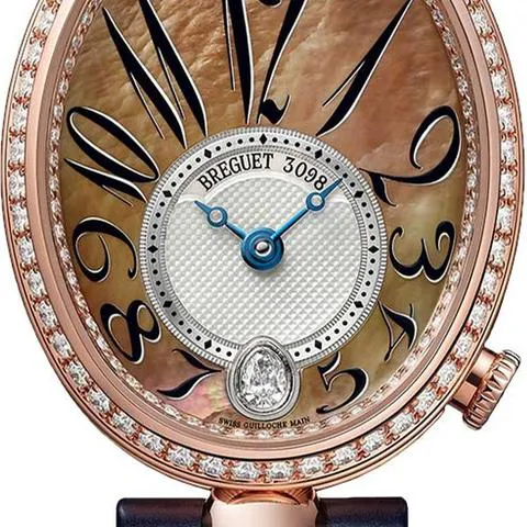 Breguet Reine de Naples 8918BR/5T/964 D00D 28.5mm Rose gold Beige