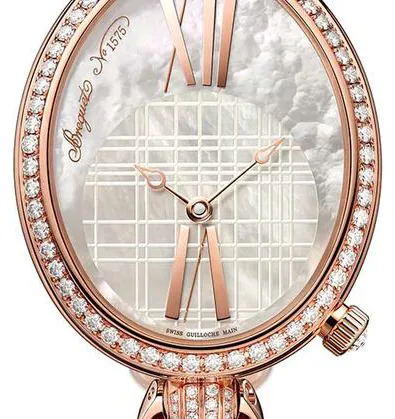 Breguet Reine de Naples 8965BR/5W/J53/DDD0 35mm Rose gold Mother-of-pearl