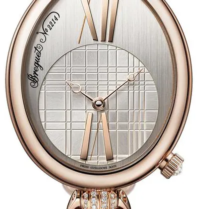 Breguet Reine de Naples 8968BR11J500D00 35mm Rose gold Silver