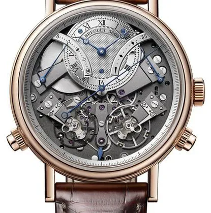 Breguet Tradition 7077BR/G1/9XV 44mm Rose gold Silver and Gray