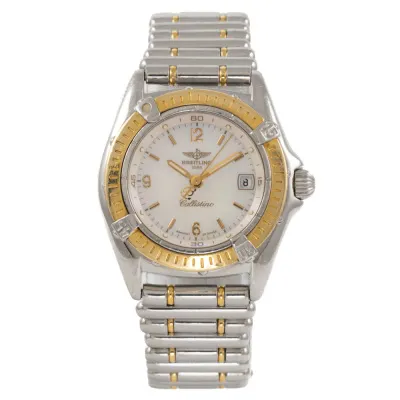 Breitling Callistino D52045.1 28mm Yellow gold and Stainless steel Mother-of-pearl