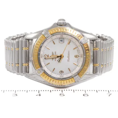 Breitling Callistino D52045.1 28mm Yellow gold and Stainless steel Mother-of-pearl 2