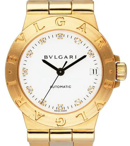 Bulgari Diagono LCV 29 G 29mm Yellow gold White