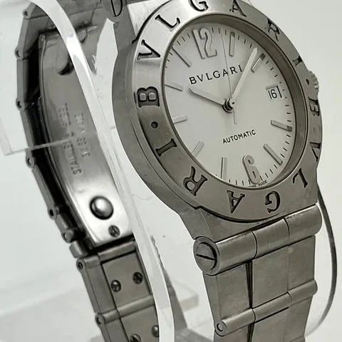 Bulgari Diagono LCV 35 S 35mm Stainless steel White