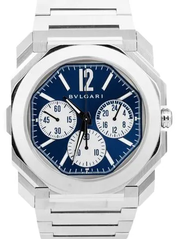 Bulgari Octo 103467 43mm Stainless steel Blue