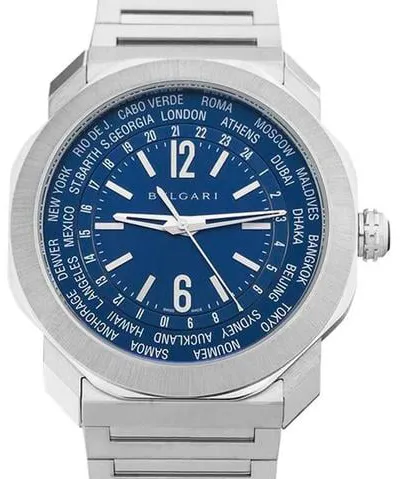 Bulgari Octo 103481 41mm Stainless steel Blue