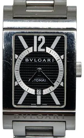 Bulgari Rettangolo 26mm Stainless steel Black