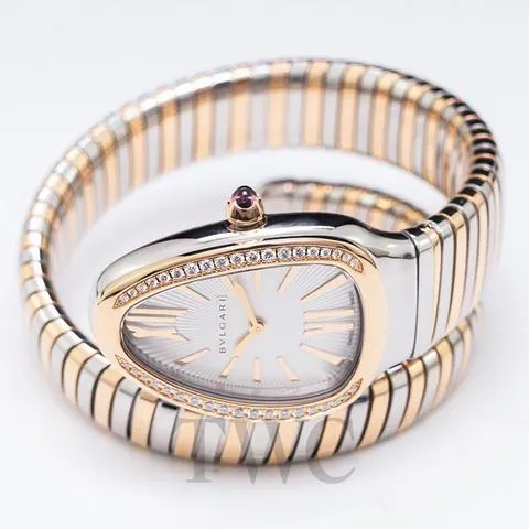 Bulgari Serpenti 102237 35mm Yellow gold and Stainless steel Opaline