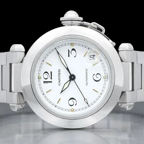 Cartier Pasha C W31015M7 35mm Stainless steel White