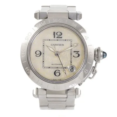 Cartier Pasha C W3107199/2377 35mm Stainless steel Mother-of-pearl