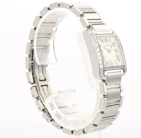 Cartier Tank Française W4TA0008 20mm Stainless steel White 2