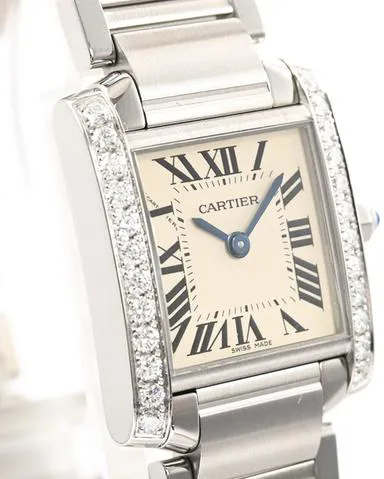 Cartier Tank Française W4TA0008 20mm Stainless steel White 3