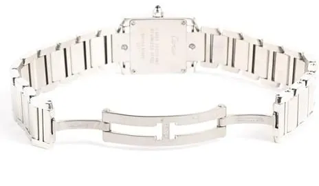 Cartier Tank Française W4TA0008 20mm Stainless steel White 4