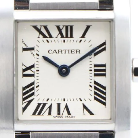 Cartier Tank Française W51008Q3 20mm Stainless steel White