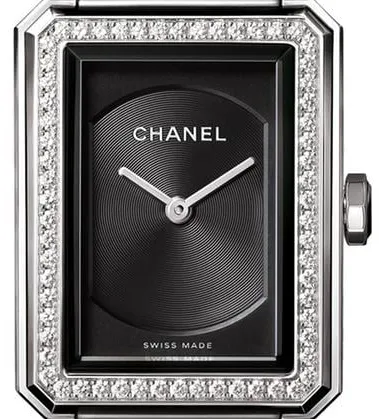 Chanel Boy-Friend H4877 21.5mm Stainless steel Black