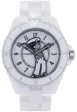 Chanel Mademoiselle H7481 38mm Ceramic White 7