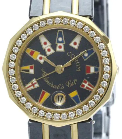 Corum Admiral's Cup 24.810.30 25mm Yellow gold Blue