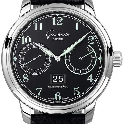 Glashütte Senator 100-14-07-02-30 44mm Stainless steel Black