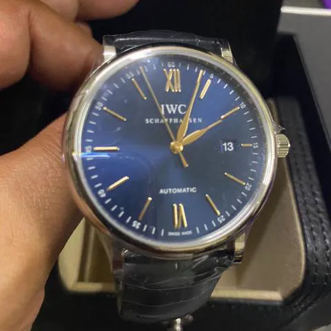 IWC Portofino IW356523 Stainless steel Blue