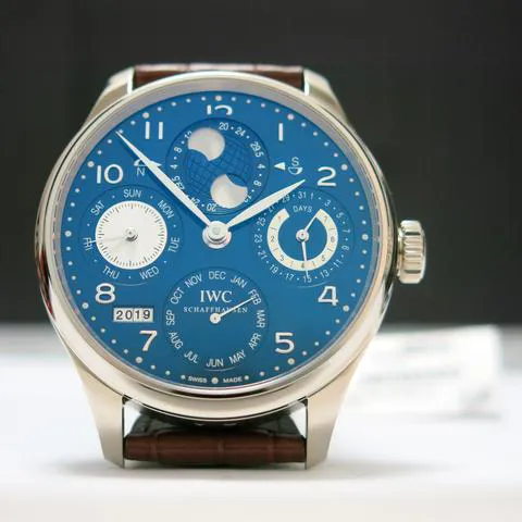 IWC Portugieser 503203 44mm White gold Blue