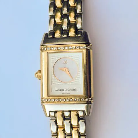 Jaeger-LeCoultre Reverso 266.5.44 21mm Yellow gold and Stainless steel Mother-of-pearl