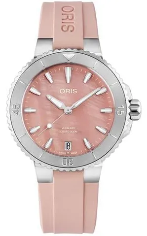 Oris Aquis 01 733 7770 4158-07 4 18 66FC 36.5mm Stainless steel Red