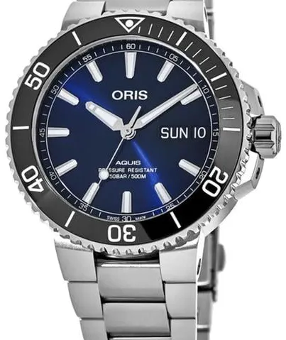 Oris Aquis 01 752 7733 4135-07 8 24 05PEB 45.5mm Stainless steel Blue