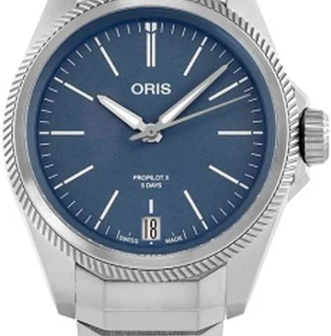 Oris Big Crown ProPilot 01 400 7778 7155-07 7 20 01TLC 39mm Titanium Blue