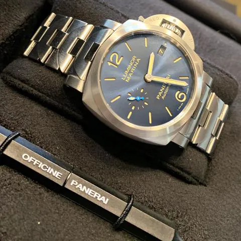 Panerai Luminor 1950 PAM 01028 42mm Stainless steel Blue