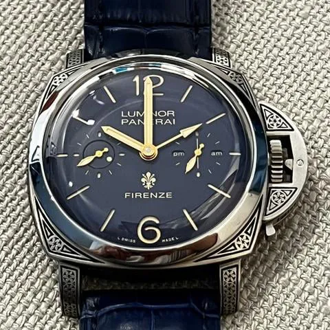 Panerai Luminor PAM00704 47mm Titanium Blue