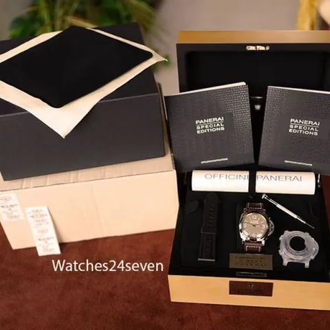 Panerai Luminor PAM663 47mm Stainless steel Brown 12