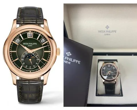 Patek Philippe Annual Calendar 5205R-011 40mm Rose gold Green