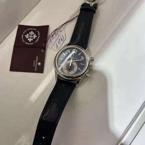 Patek Philippe Annual Calendar Chronograph 5960P-015 40.5mm Platinum Blue 2